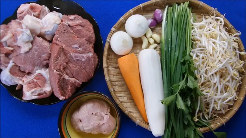 Nguyen Lieu Chuan Bi Hu Tieu Bo